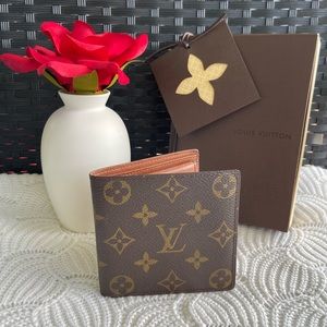 💯 Authentic Vintage Louis Vuitton Bi-fold Monogram Mens Wallet